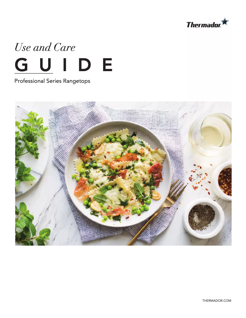 Page 1 de la notice Manuel utilisateur Thermador PCG366W