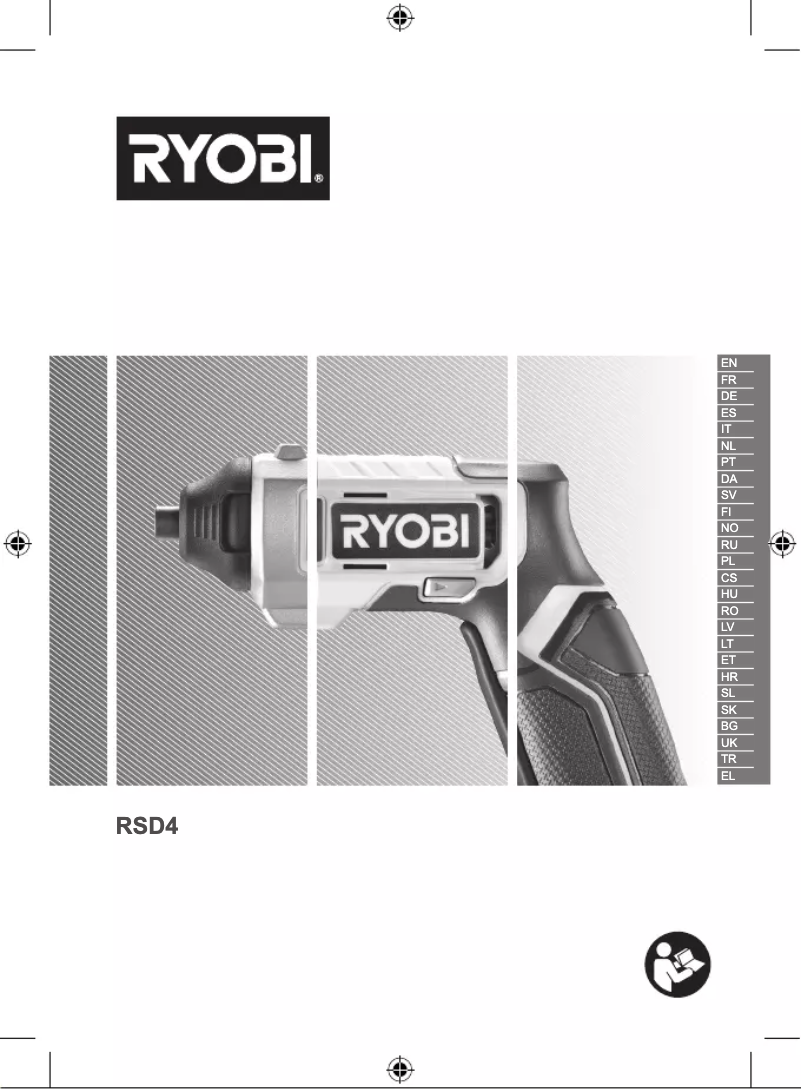 Page 1 de la notice Manuel utilisateur RYOBI RSD4