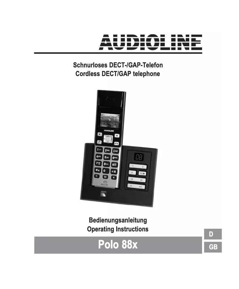 Página 1 del manual Manual de usuario Audioline Polo 88x