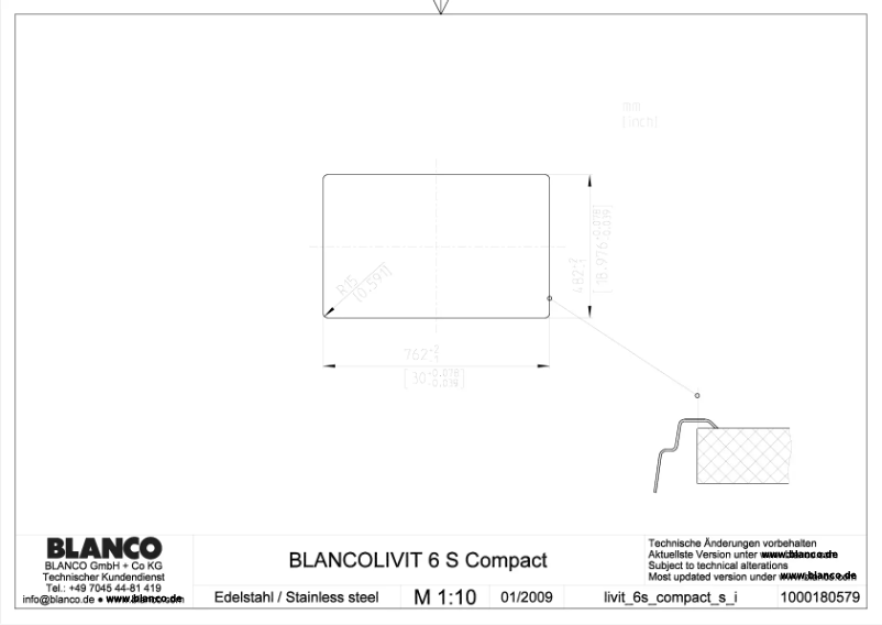 Page n°1 - Manuel utilisateur BLANCO LIVIT 6 S COMPACT