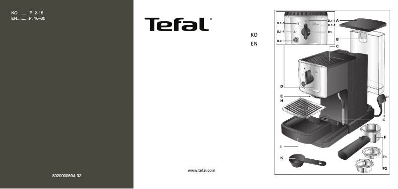 Página 1 del manual Manual de usuario Tefal EX3440