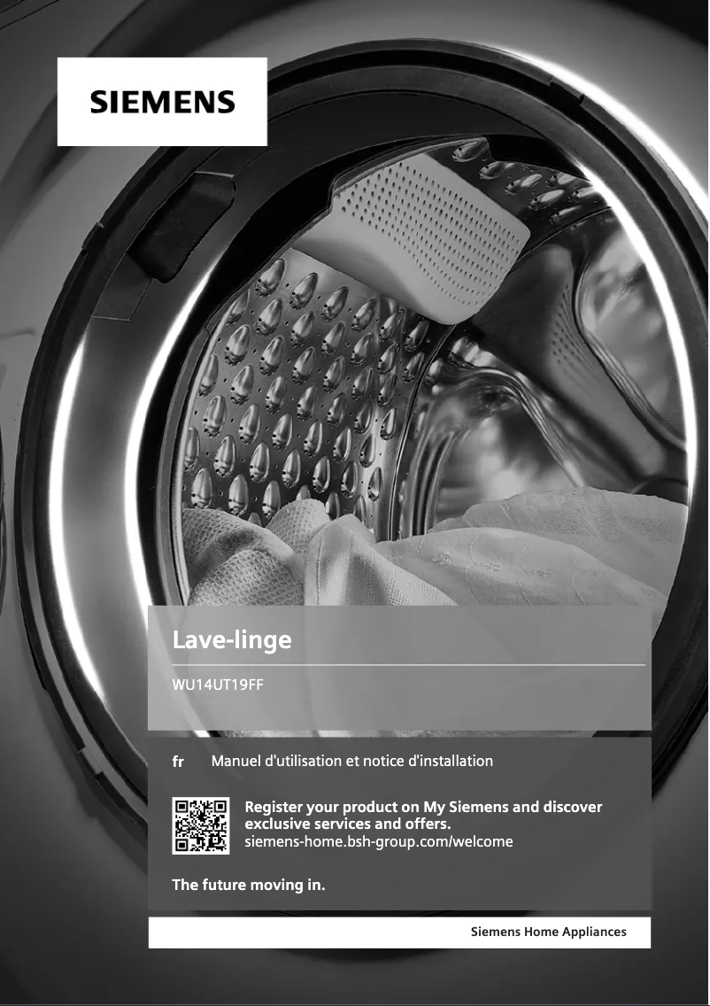 Page n°1 - Manuel utilisateur Siemens WU14UT19FF