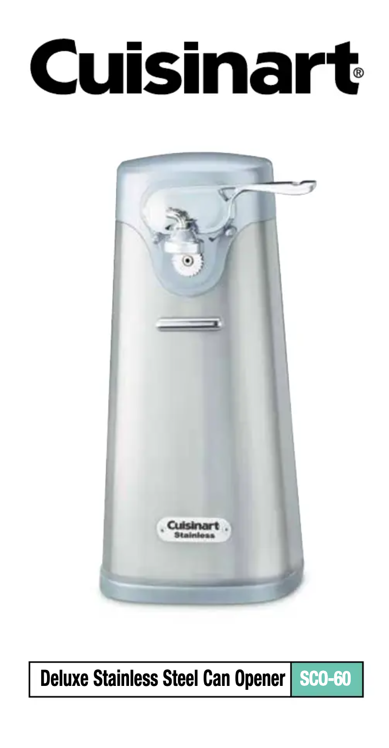 Page 1 de la notice Manuel utilisateur Cuisinart SCO-60