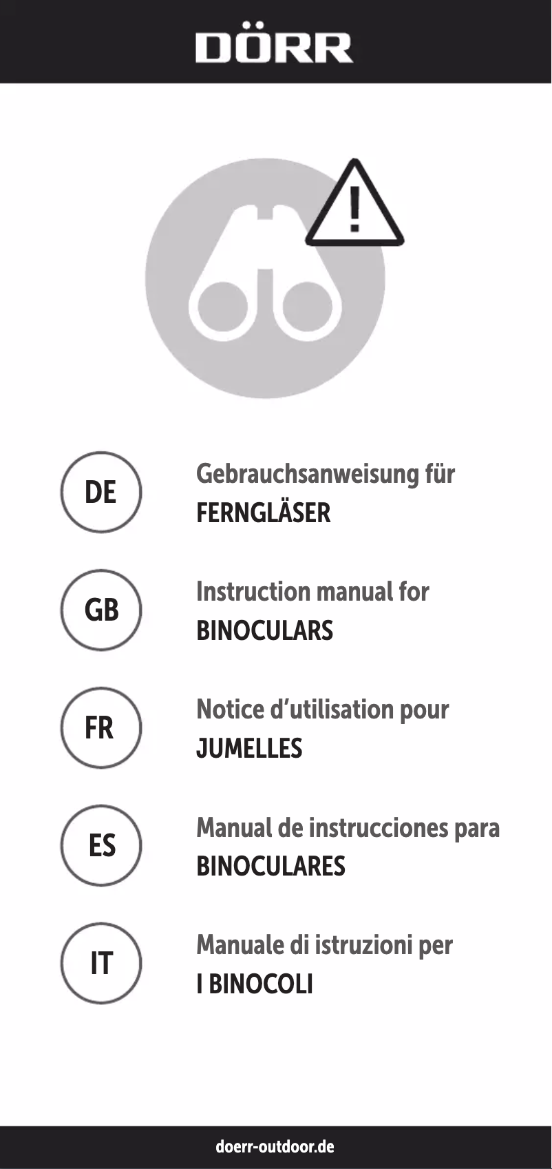 Image de la première page du manuel de l'appareil Puma 8x32