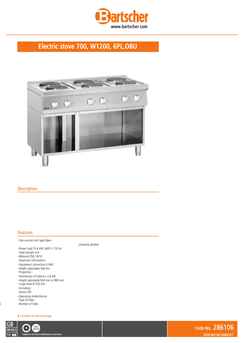 Image de la première page du manuel de l'appareil 286106