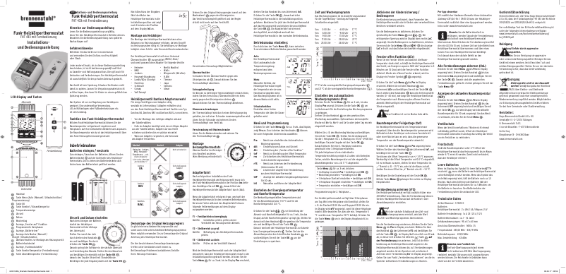 Image de la première page du manuel de l'appareil FHT 433