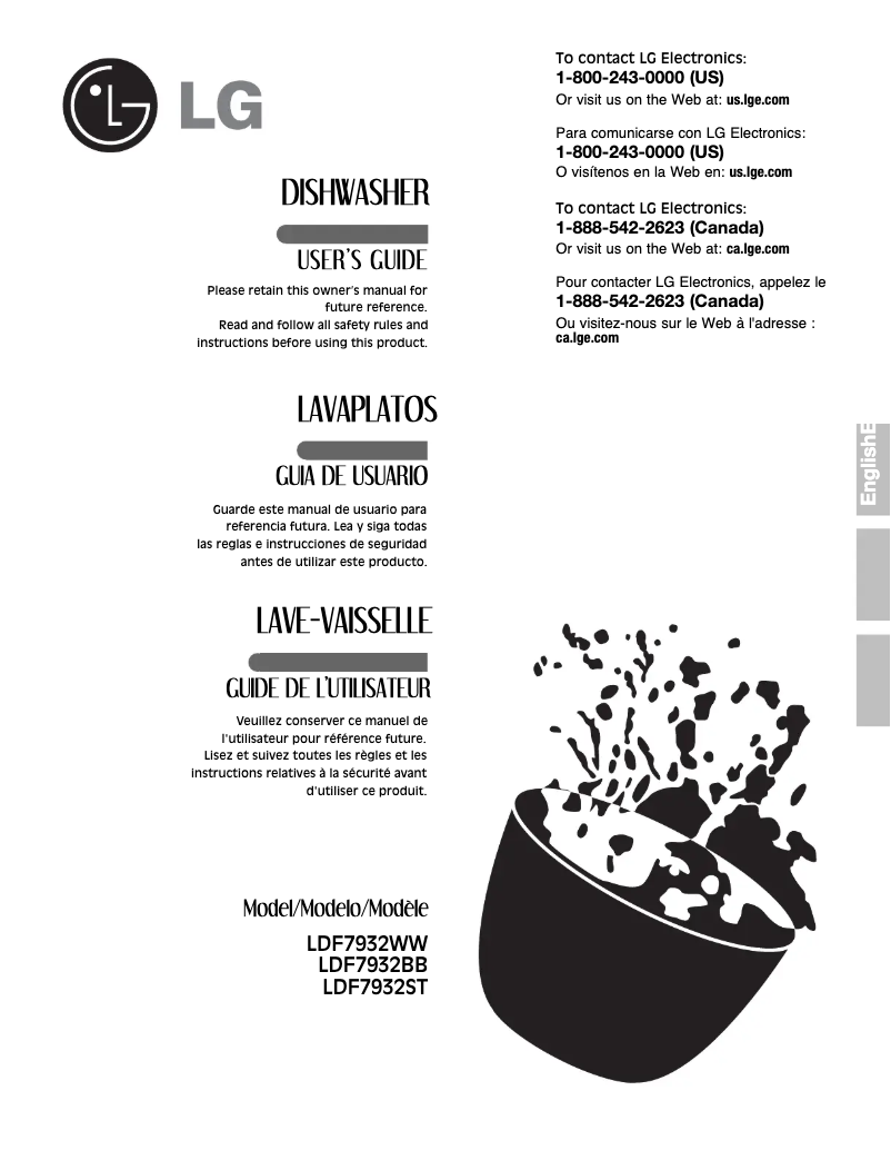 Image de la première page du manuel de l'appareil LDF7932BB