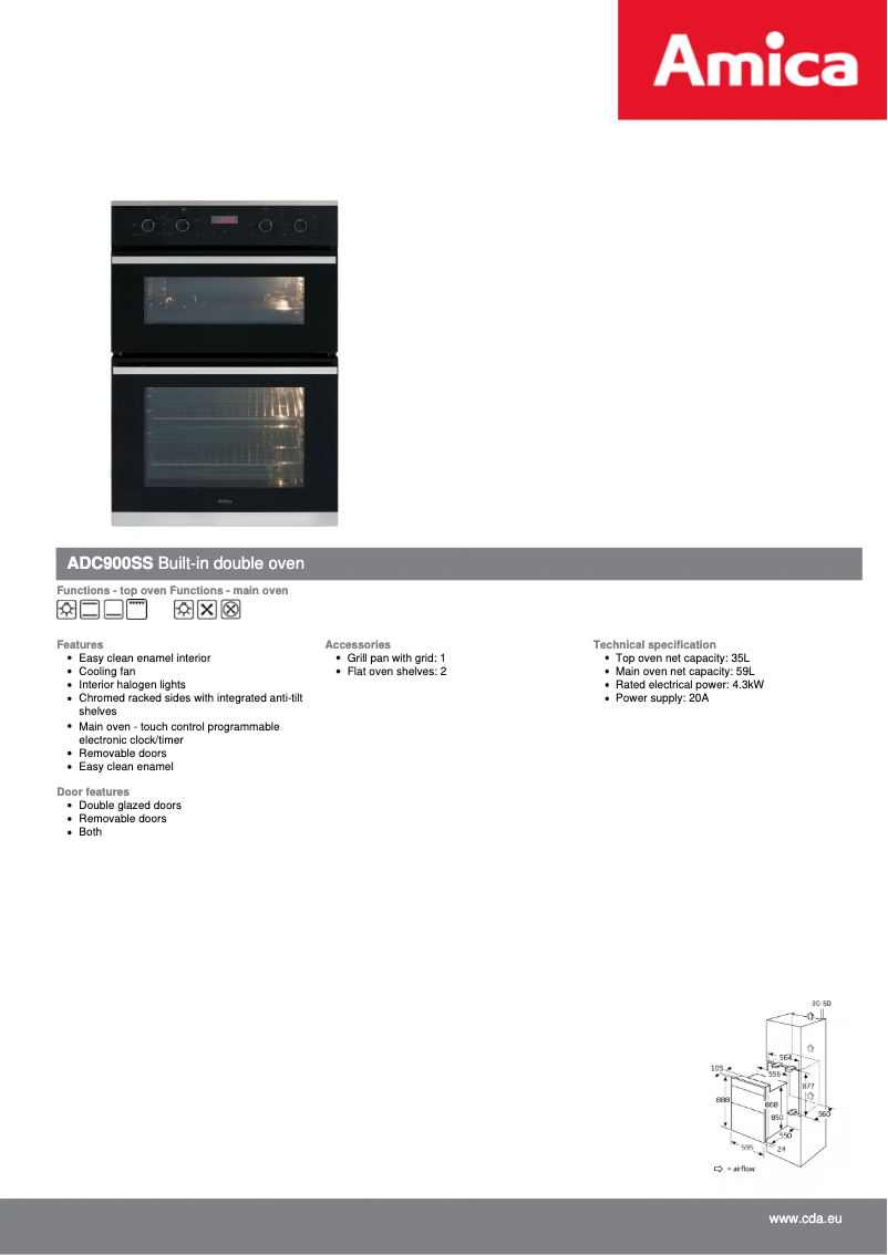 Image de la première page du manuel de l'appareil ADC900SS
