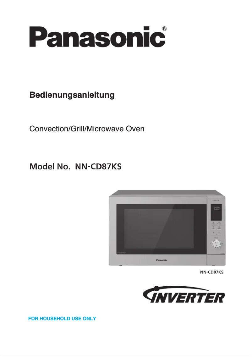 Image de la première page du manuel de l'appareil NN-CD87KSUPG