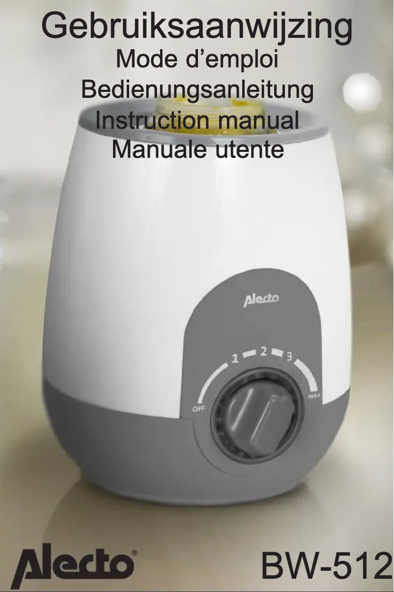 Page n°1 - Manuel utilisateur Alecto BW-512