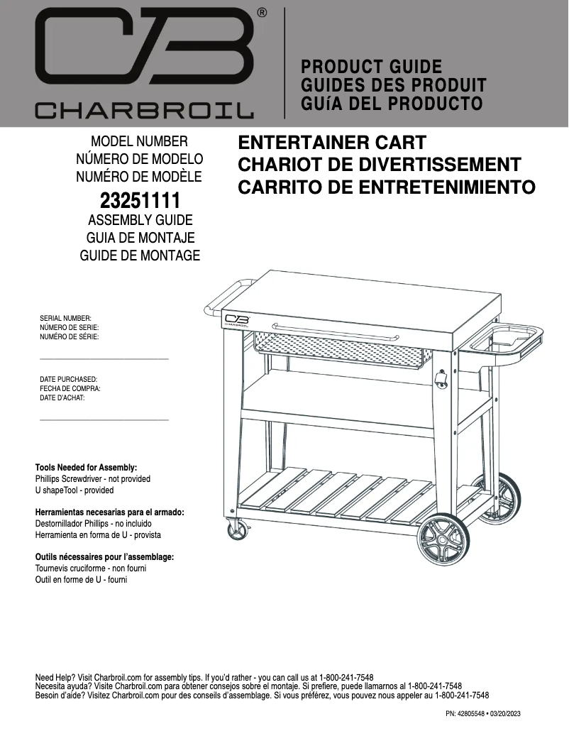 Page 1 de la notice Manuel utilisateur Char-Broil 23251111