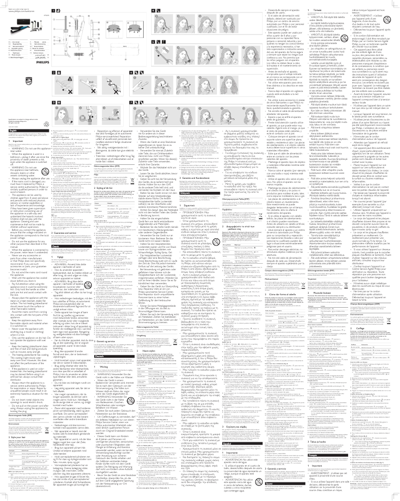 Página 1 del manual Manual de usuario Philips Multistyler HP8698