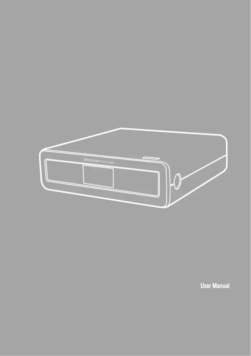 Page 1 de la notice Manuel utilisateur Energy Sistem P4350