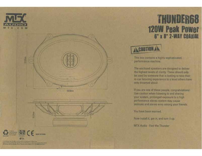 Image de la première page du manuel de l'appareil Thunder 68