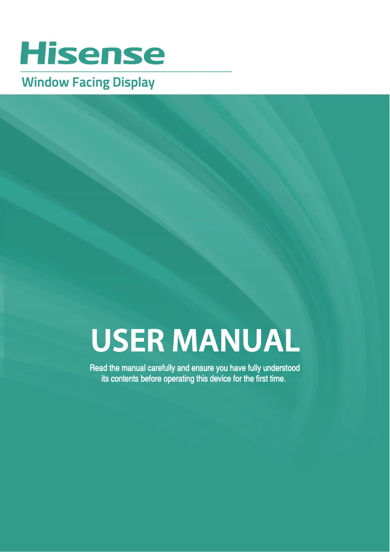 Page n°1 - Manuel utilisateur Hisense 75WF45H