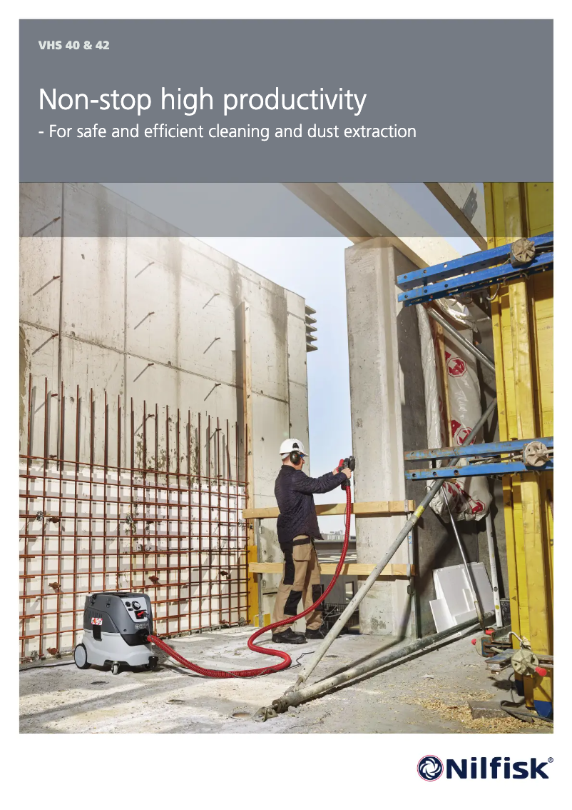 Page 1 de la notice Brochure Nilfisk VHS 42 MC