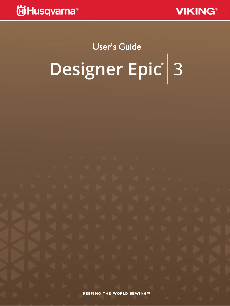 Image de la première page du manuel de l'appareil Designer Epic 3