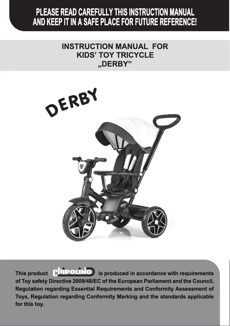 Image de la première page du manuel de l'appareil Derby