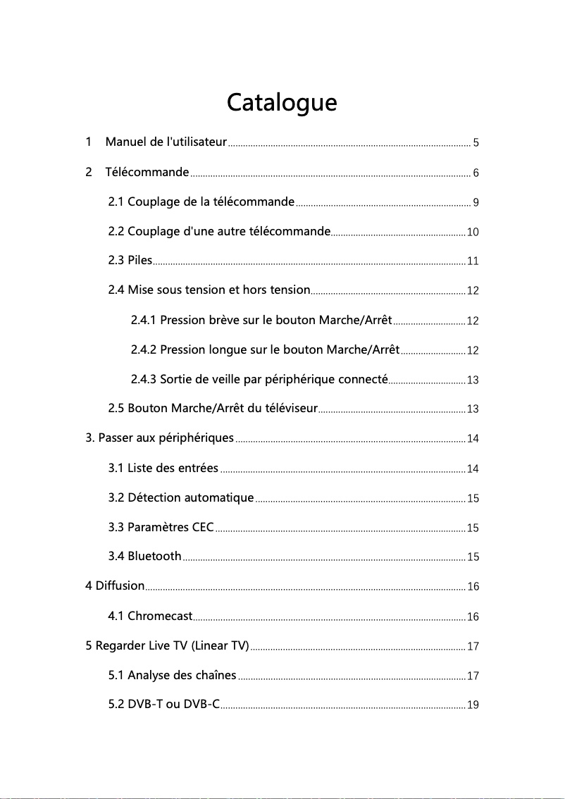 Page 1 de la notice Manuel utilisateur Xiaomi Mi TV