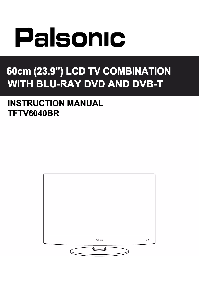 Página 1 del manual Manual de usuario Palsonic TFTV6040BR