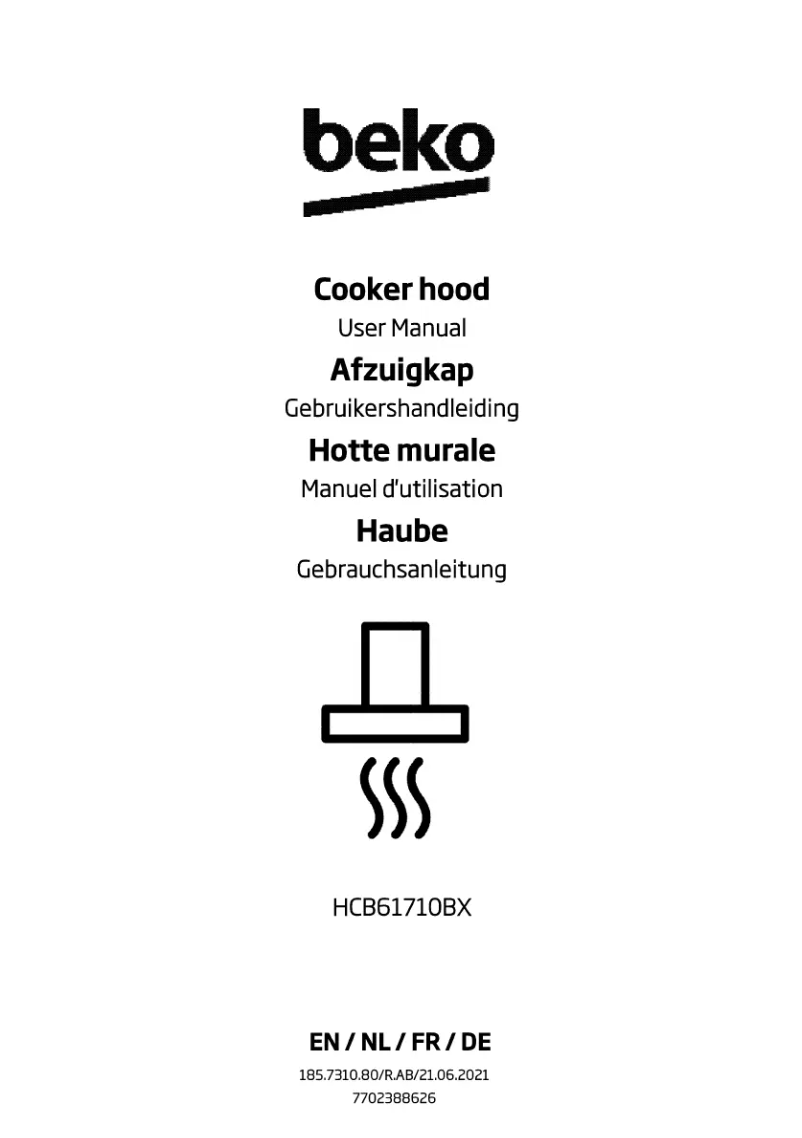 Page 1 de la notice Manuel utilisateur Beko HCB61710BX
