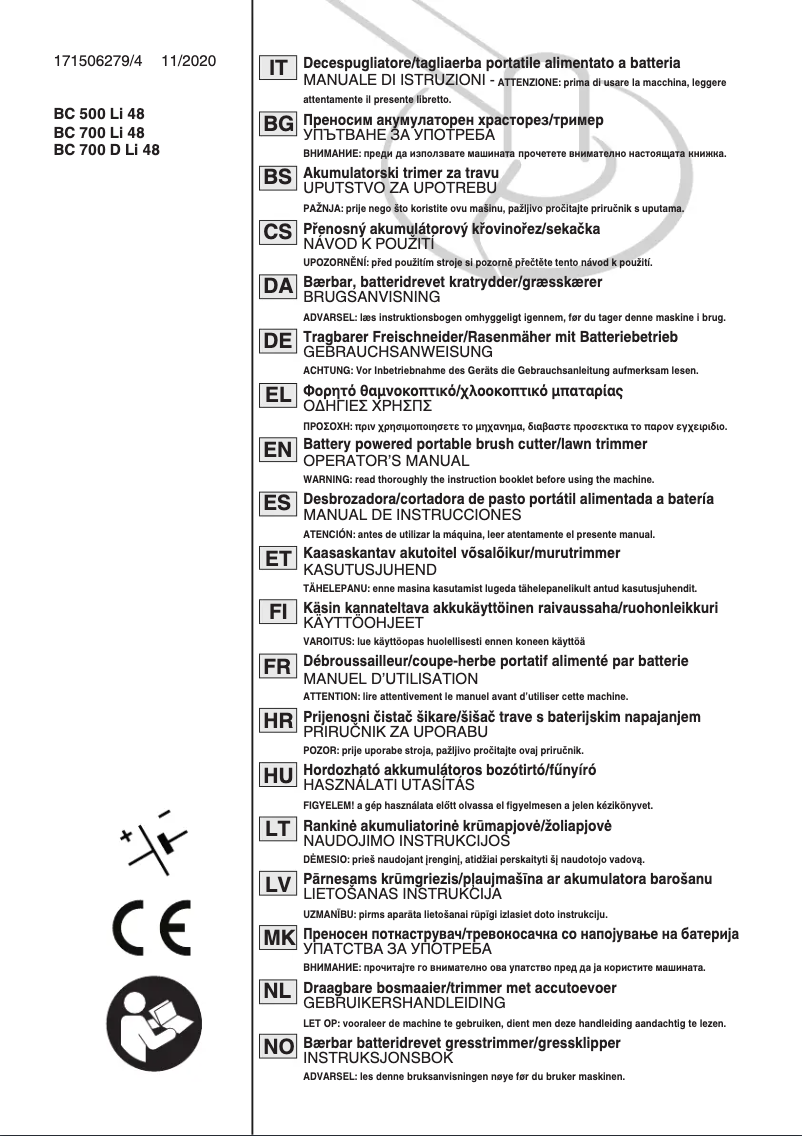 Image de la première page du manuel de l'appareil BC 500e
