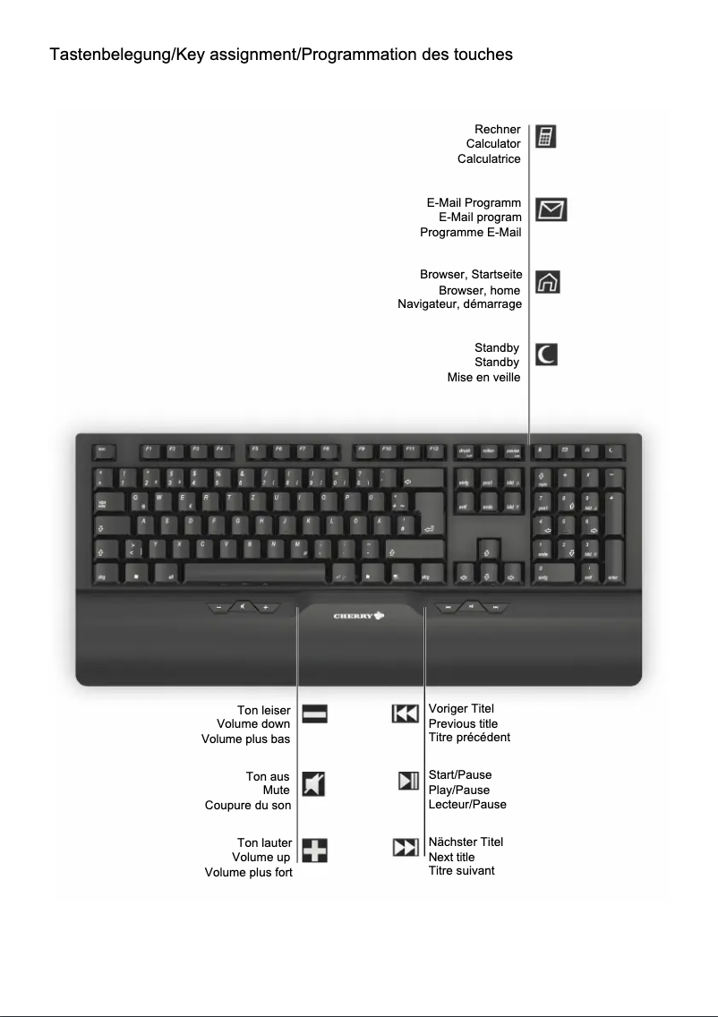 Page 1 de la notice Manuel utilisateur Cherry eVolution SIRIUS