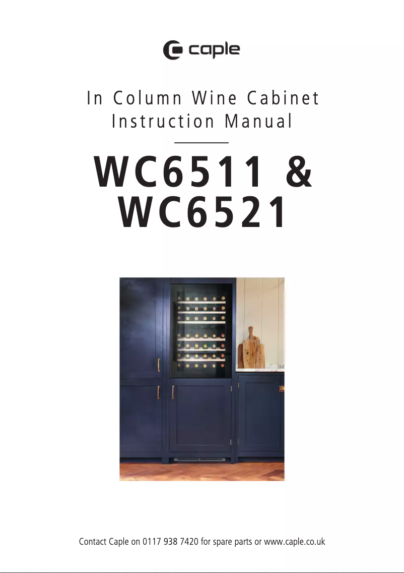 Page n°1 - Manuel utilisateur Caple WC6511