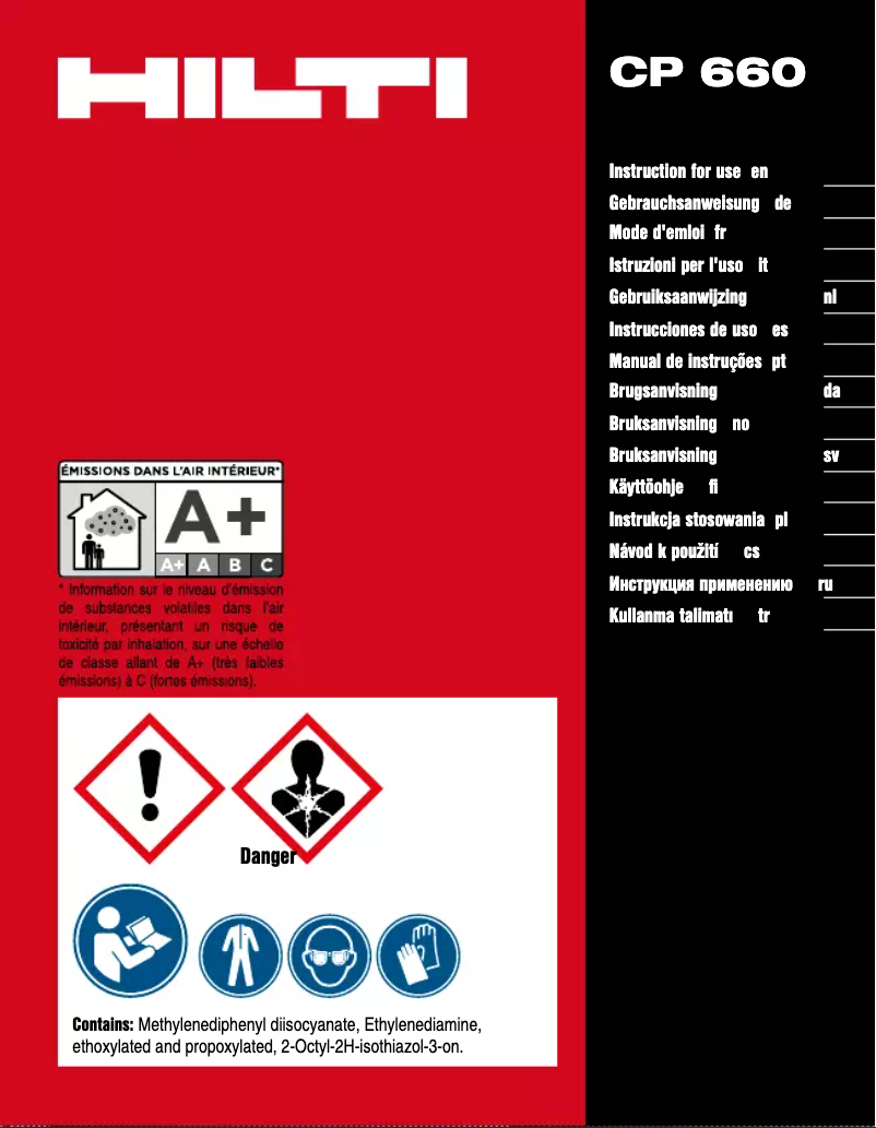Image de la première page du manuel de l'appareil CP 660