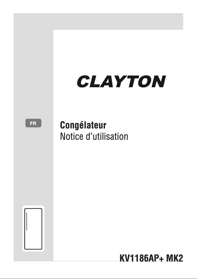 Page n°1 - Manuel utilisateur Clayton KV1186AP+MK2
