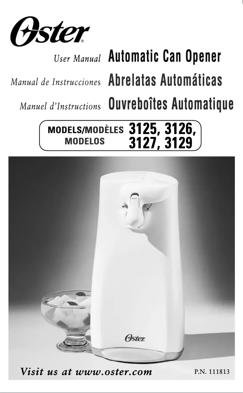 Page n°1 - Manuel utilisateur Oster 3127