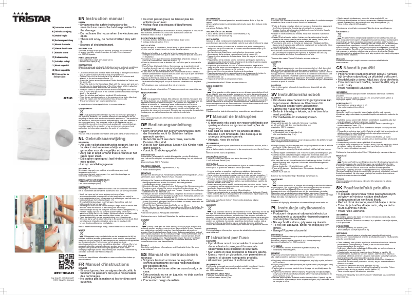 Image de la première page du manuel de l'appareil AC-5555