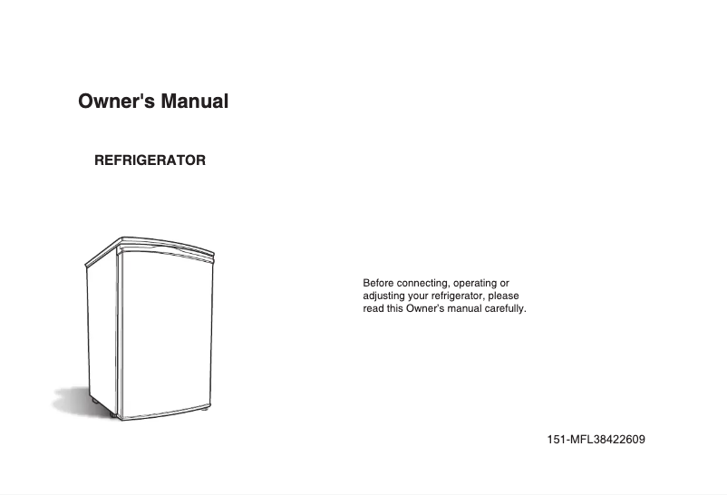 Page n°1 - Manuel utilisateur LG GC-151SFB