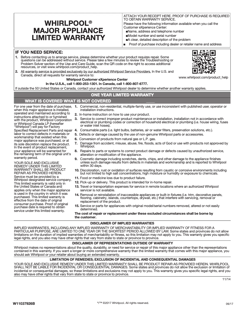 Image de la première page du manuel de l'appareil WMHA9019HV