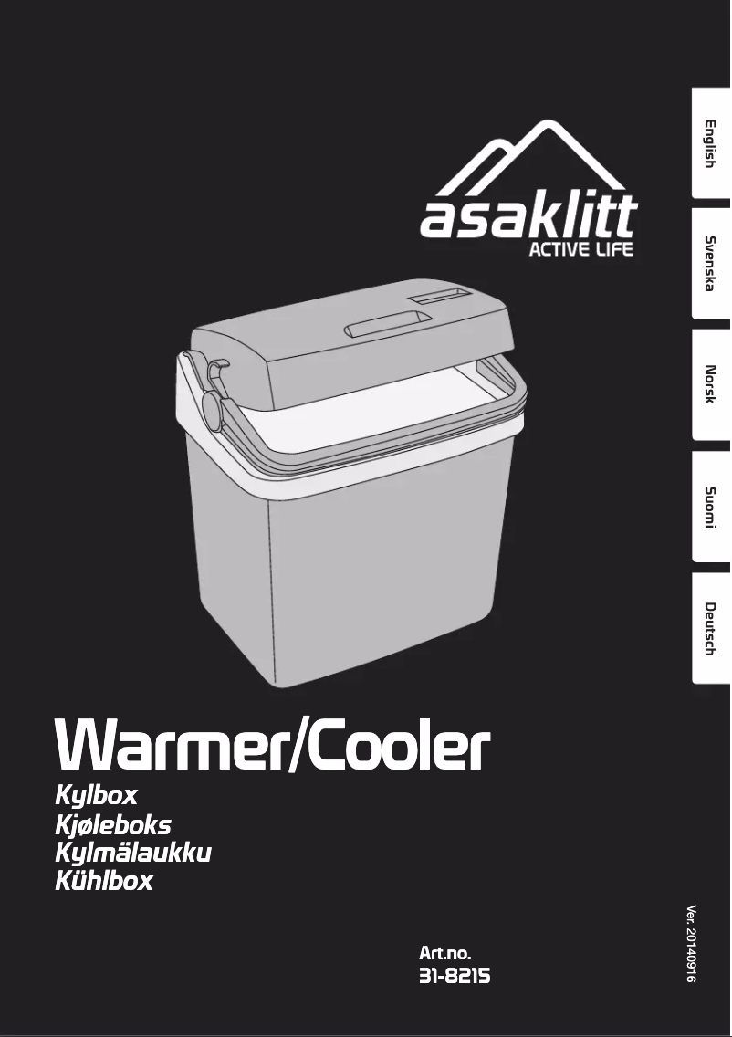 Page n°1 - Manuel utilisateur Asaklitt 31-8215