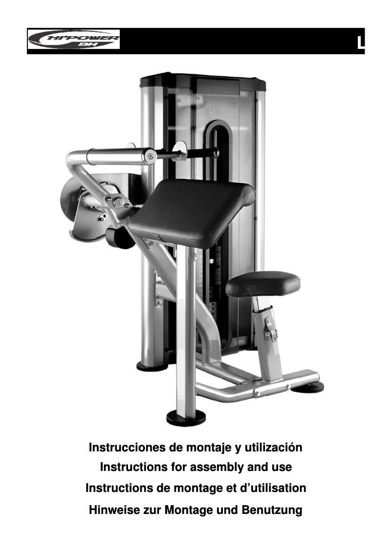 Image de la première page du manuel de l'appareil L160