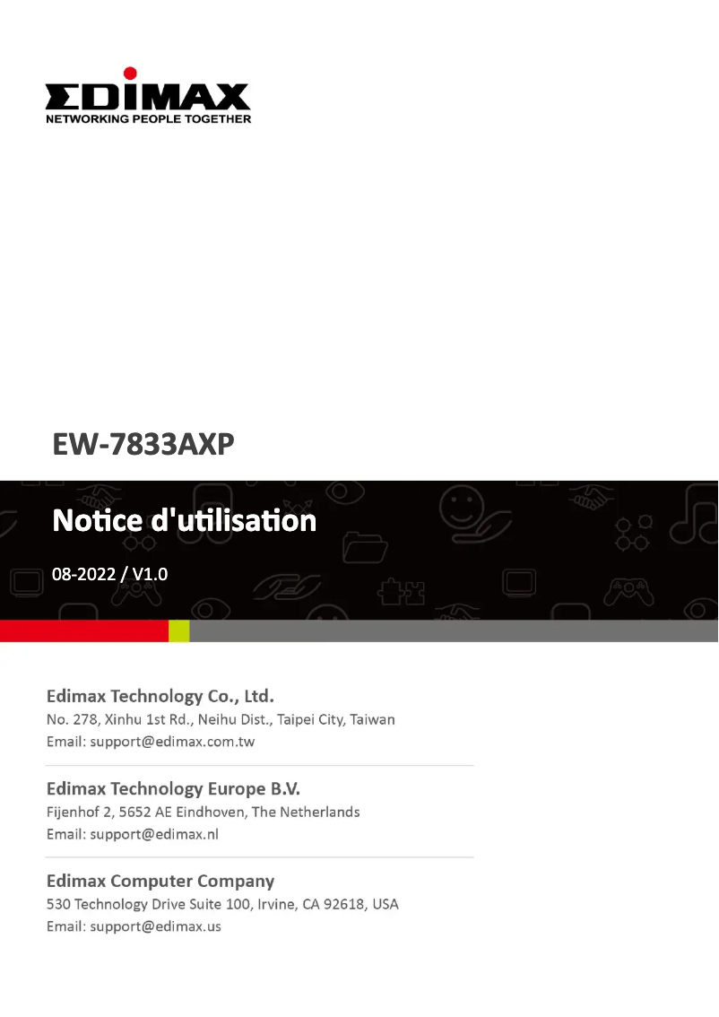 Page n°1 - Manuel utilisateur Edimax EW-7833AXP