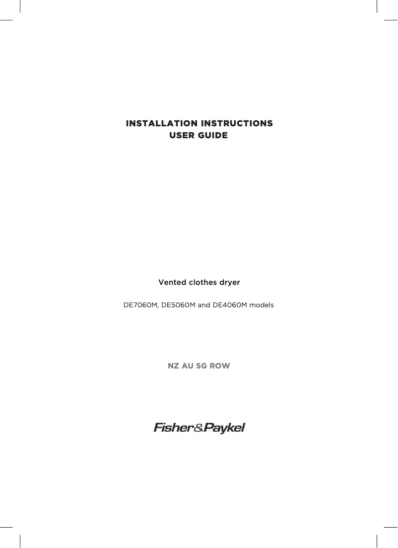 Imagen de la primera página del manual del dispositivo DE7060M