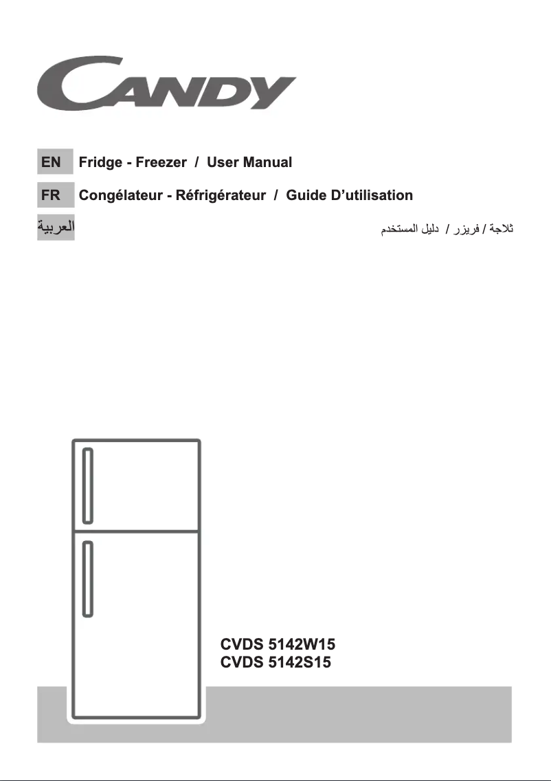 Page n°1 - Manuel utilisateur Candy CVDS 5142S15