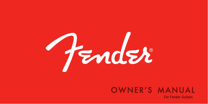 Page 1 de la notice Manuel utilisateur Fender Player II Mustang