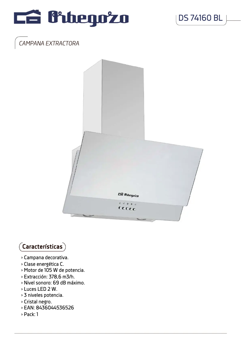 Image de la première page du manuel de l'appareil DS 74160 BL