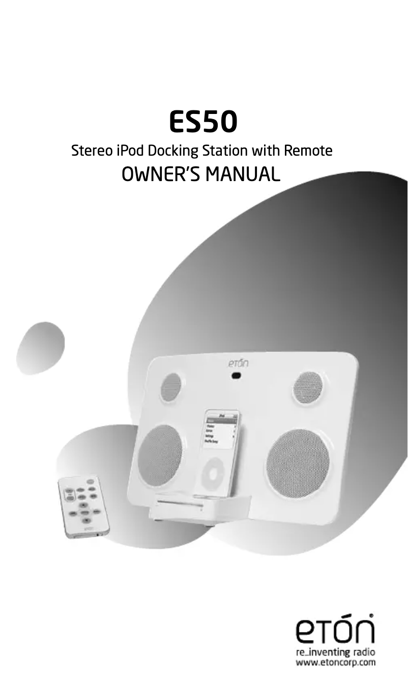 Image de la première page du manuel de l'appareil Sound 50 iPod