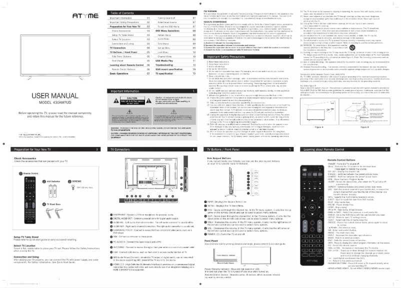Page n°1 - Manuel utilisateur ATYME 430AM7UD