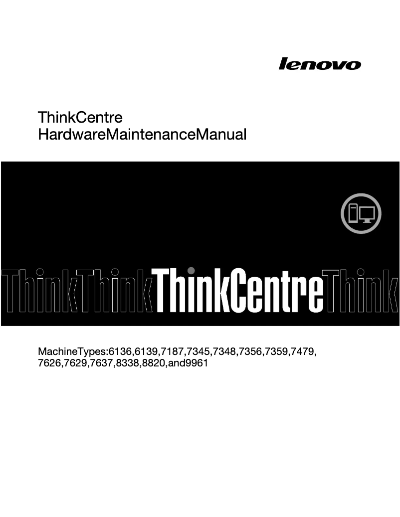 Page n°1 - Manuel utilisateur Lenovo ThinkCentre 7359