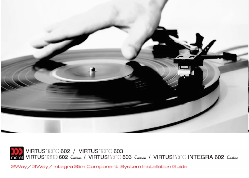 Page n°1 - Manuel utilisateur Morel Virtus Nano Integra 602 Carbon