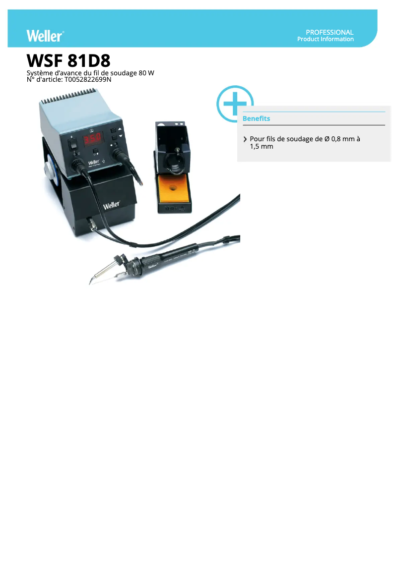 Image de la première page du manuel de l'appareil WSF 81 D8