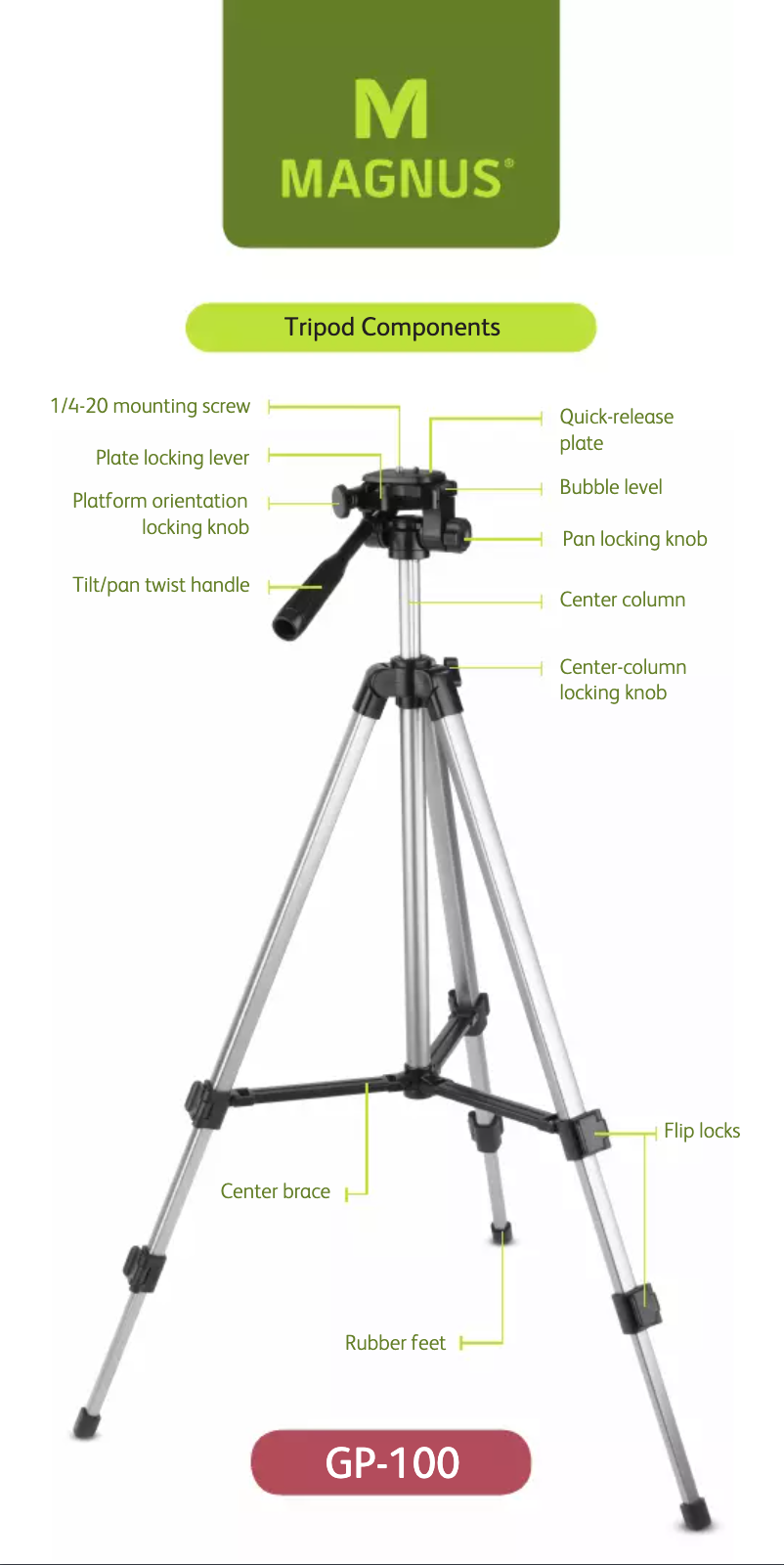Image de la première page du manuel de l'appareil GP-100