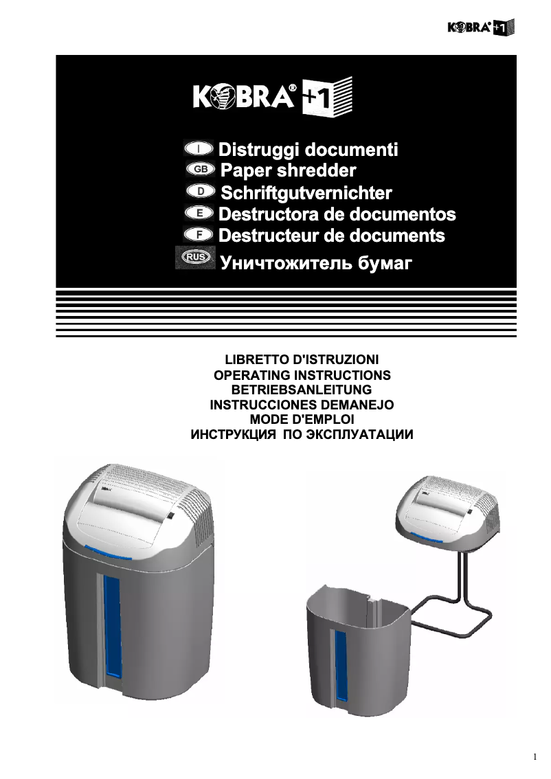 Image de la première page du manuel de l'appareil +1 SS4