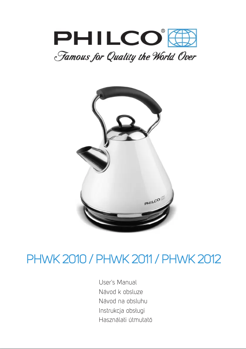 Page 1 de la notice Manuel utilisateur Philco PHWK 2010