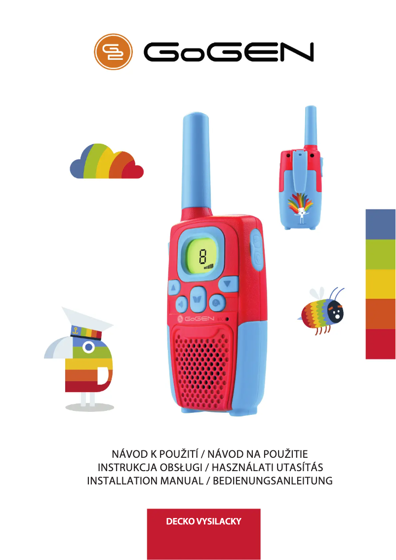 Page 1 de la notice Manuel utilisateur GoGen DECKO VYSILACKY